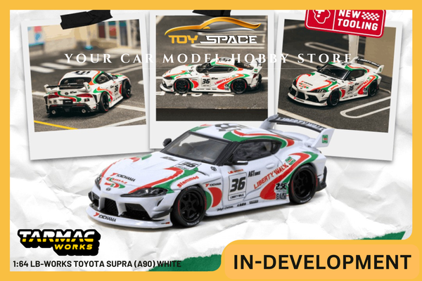 [TARMAC WORKS] 1:64 LB-Works Toyota Supra (A90) White
