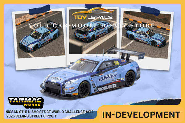 [TARMAC WORKS] 1:64 Nissan GT-R Nismo GT3 GT World Challenge Asia 2025 Beijing Street Circuit - Winner Team 5ZIGEN Hirobon / Yu Kanamaru