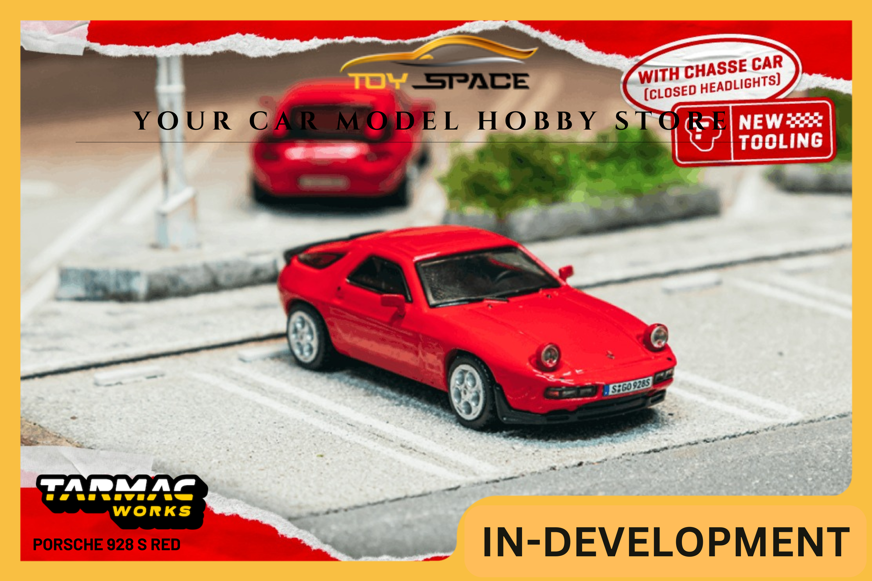 [TARMAC WORKS] 1:64 Porsche 928 S Red