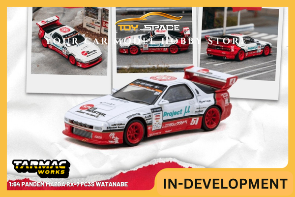 [TARMAC WORKS] 1:64 Pandem Mazda RX-7 FC3S Watanabe