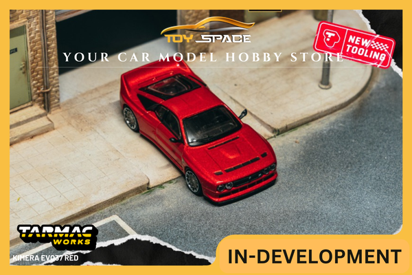 [TARMAC WORKS] 1:64 Kimera EVO37 Red - Toy Space Diecast Online Store Singapore