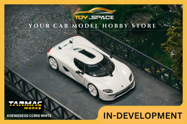 [TARMAC WORKS] 1:64 Koenigsegg CC850 White