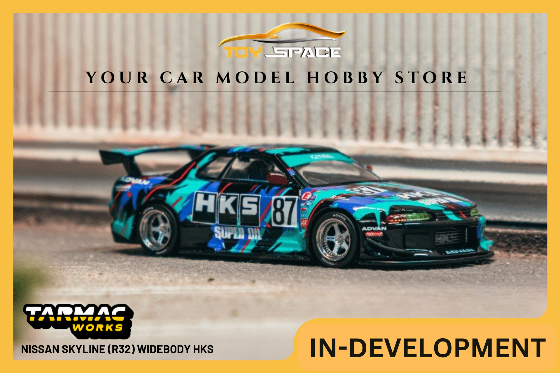 TARMAC WORKS] 1:64 Nissan Skyline (R32) Widebody HKS