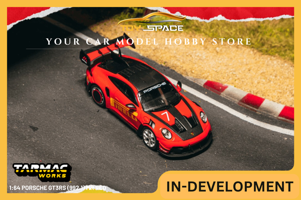 [TARMAC WORKS x MINICHAMPS] 1:64 Porsche GT3RS (992.1) MR Red