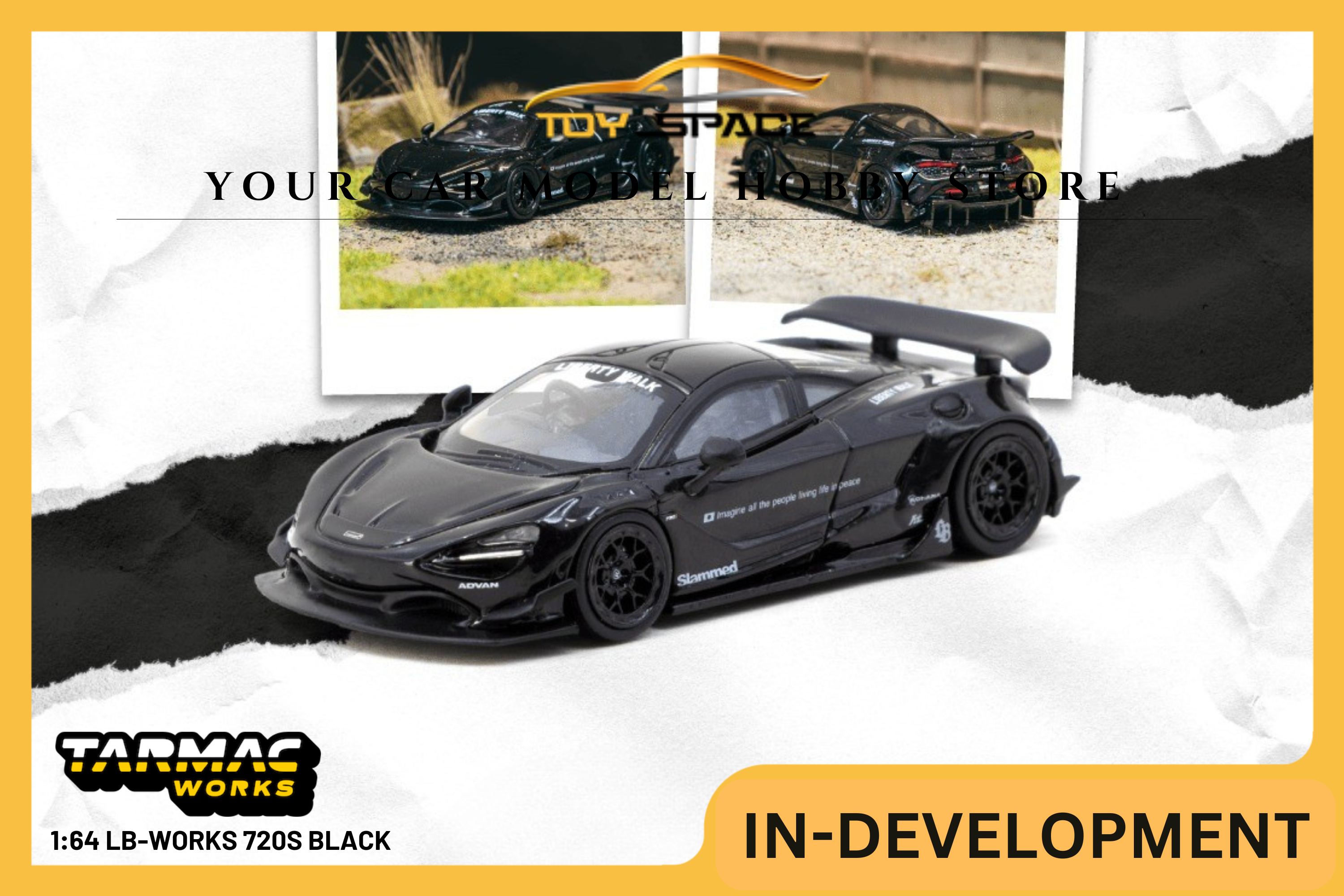 [TARMAC WORKS] 1:64 LB-Works 720S Black