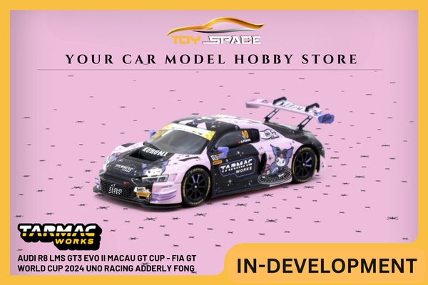 [TARMAC WORKS] 1:64 Audi R8 LMS GT3 Evo II Macau GT Cup - FIA GT World Cup 2024 Uno Racing Adderly Fong