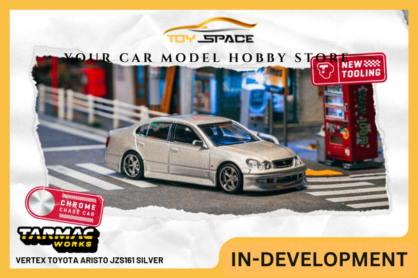 [TARMAC WORKS] 1:64 VERTEX Toyota Aristo JZS161 Silver