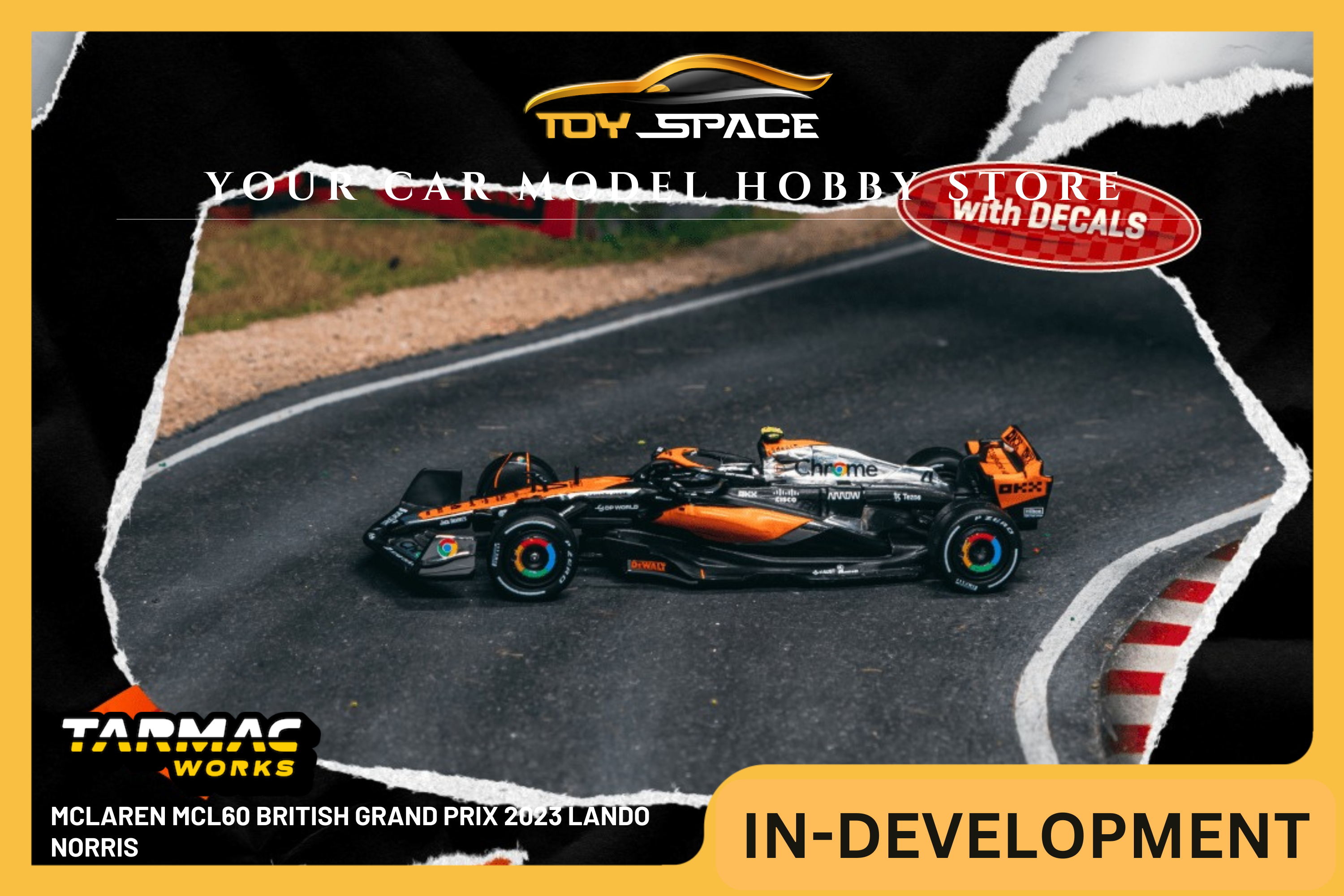 [TARMAC WORKS] 1:64 McLaren MCL60 British Grand Prix 2023 Lando Norris