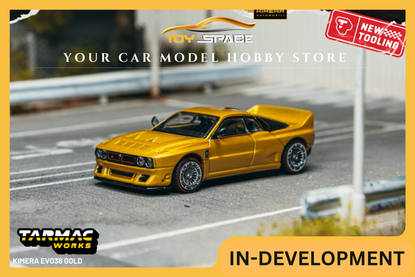 [TARMAC WORKS] 1:64 Kimera EVO38 Gold - Toy Space Diecast Online Store Singapore