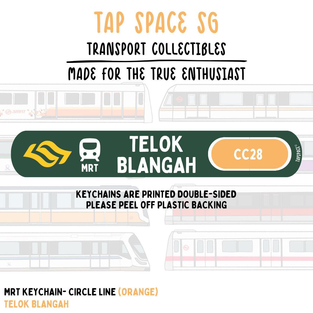 Telok Blangah MRT Station Keychain
