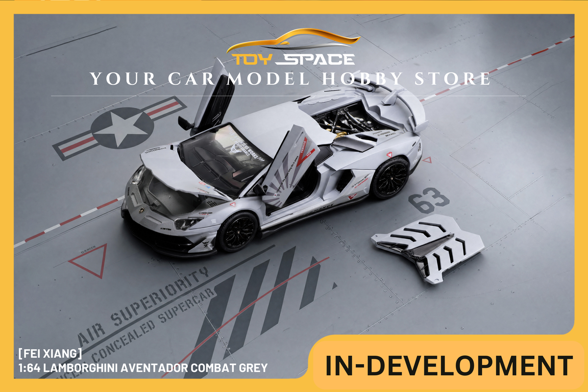 [FEI XIANG] 1:64 Lamborghini Aventador Combat Grey