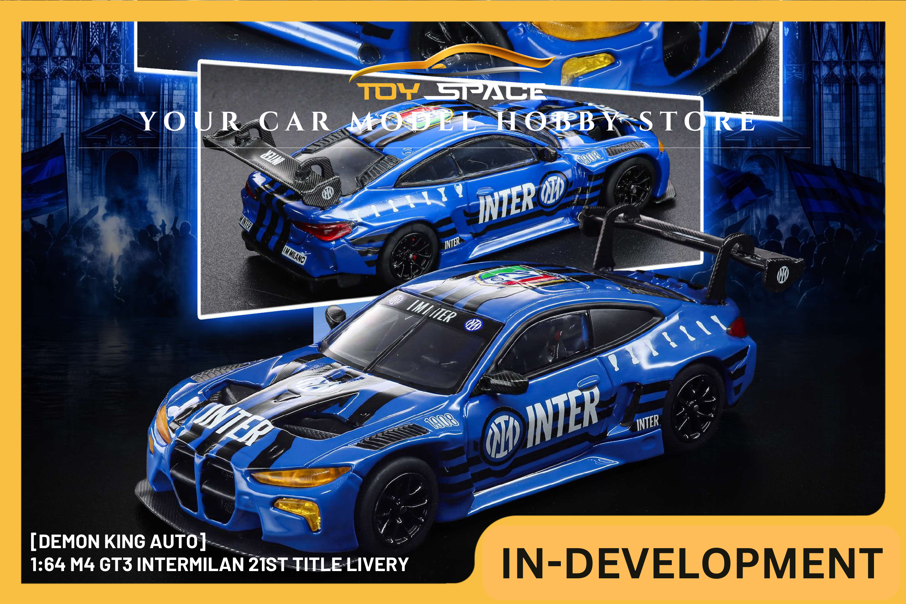 [DEMON KING AUTO] 1:64 M4 GT3 InterMilan 21st Title Livery