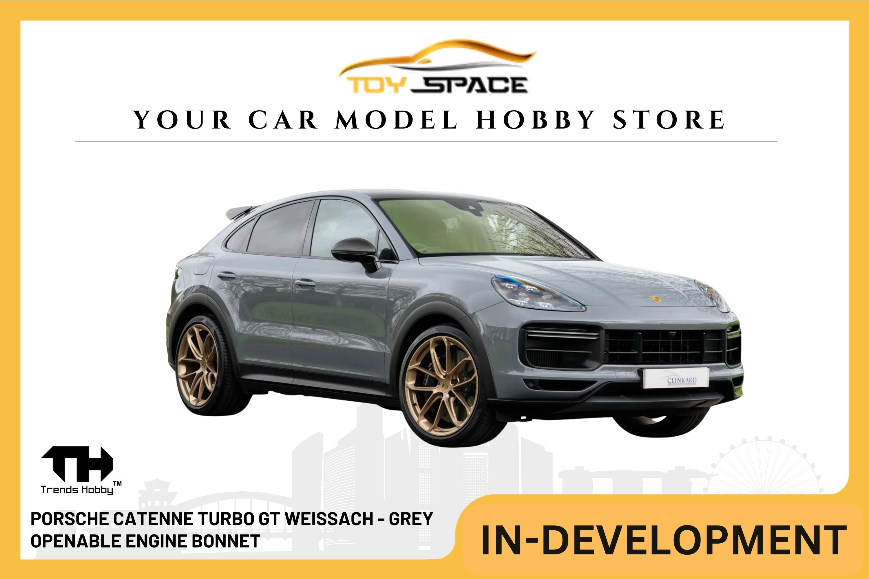 [TRENDS HOBBY] Porsche Cayenne Turbo GT Weissach - Grey