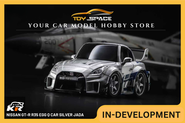 [KR] 1:64 Nissan GT-R R35 Egg Q Car Silver Jada