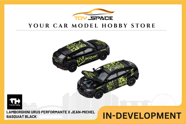 [TRENDS HOBBY] Lamborghini Urus Performante x Jean-Michel Basquiat Black - Toy Space Diecast Online Store Singapore