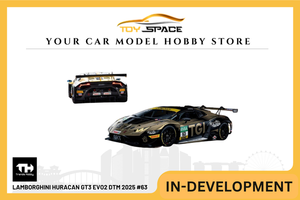 [TRENDS HOBBY] Lamborghini Huracan GT3 EVO2 DTM 2025 #63 - Toy Space Diecast Online Store Singapore