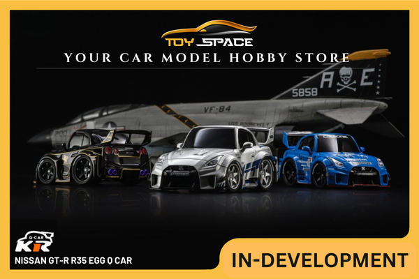 [KR] 1:64 Nissan GT-R R35 Egg Q Car Black John Player Special