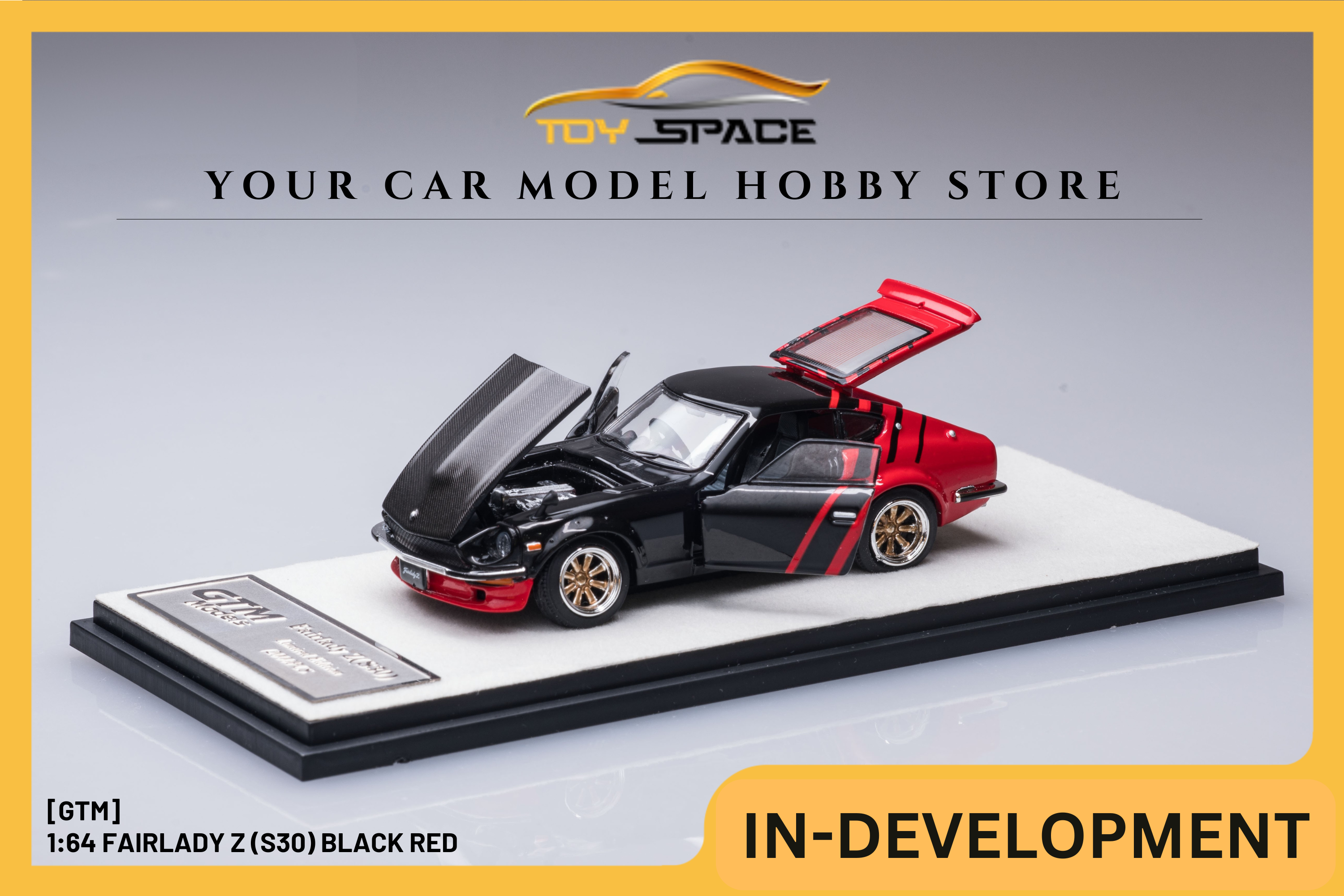 [GTM] 1:64 Fairlady Z (S30) Black Red