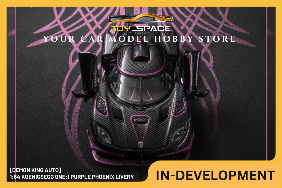[DEMON KING AUTO] 1:64 Koenigsegg One:1 Purple Phoenix Livery Full Carbon
