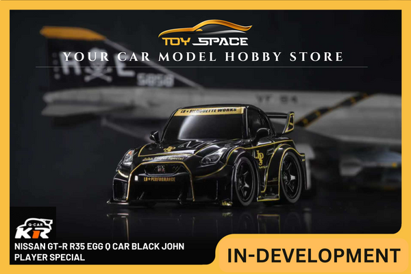 [KR] 1:64 Nissan GT-R R35 Egg Q Car Black John Player Special