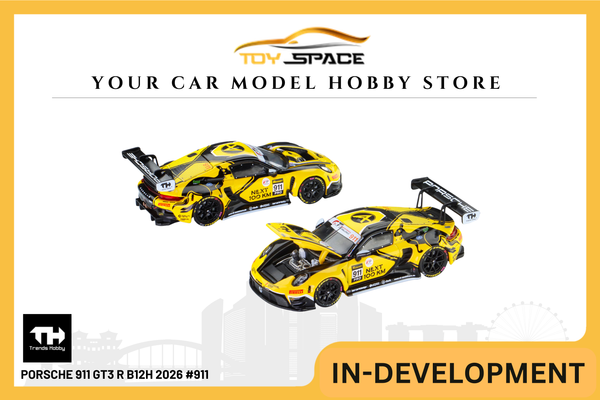 [TRENDS HOBBY] Porsche 911 GT3 R B12H 2026 #911 - Toy Space Diecast Online Store Singapore