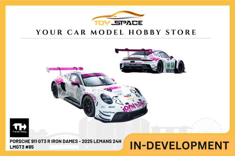 [TRENDS HOBBY] Porsche 911 GT3 R Iron Dames - 2025 LeMans 24H LMGT3 #85 - Toy Space Diecast Online Store Singapore