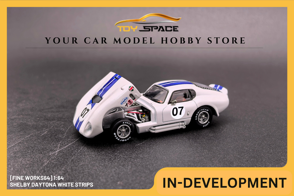 [FINE WORKS64] 1:64 Shelby Daytona White Strips