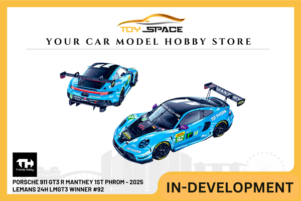 [TRENDS HOBBY] Porsche 911 GT3 R Manthey 1st Phrom - 2025 LeMans 24H LMGT3 Winner #92
