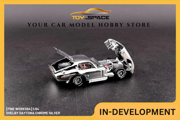 [FINE WORKS64] 1:64 Shelby Daytona Chrome Silver