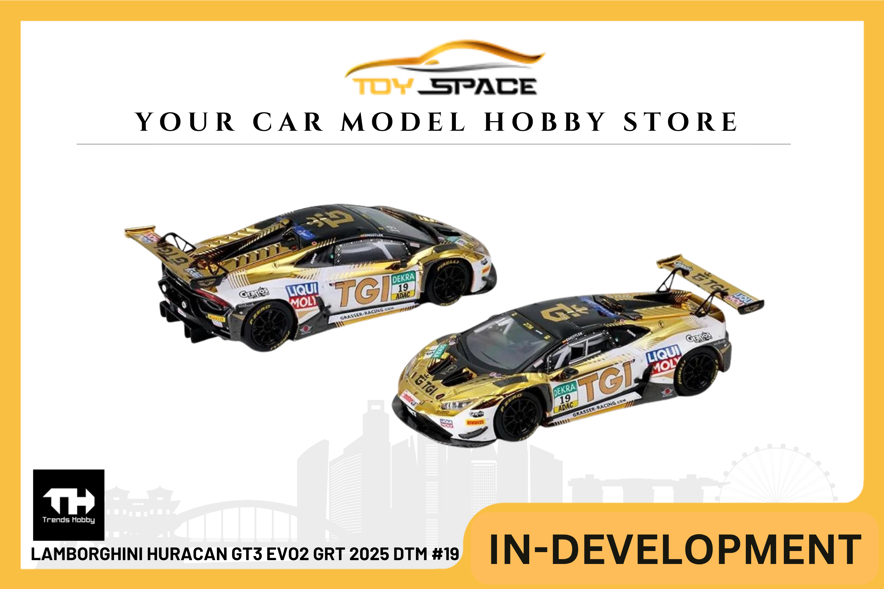 [TRENDS HOBBY] Lamborghini Huracan GT3 EVO2 GRT 2025 DTM #19