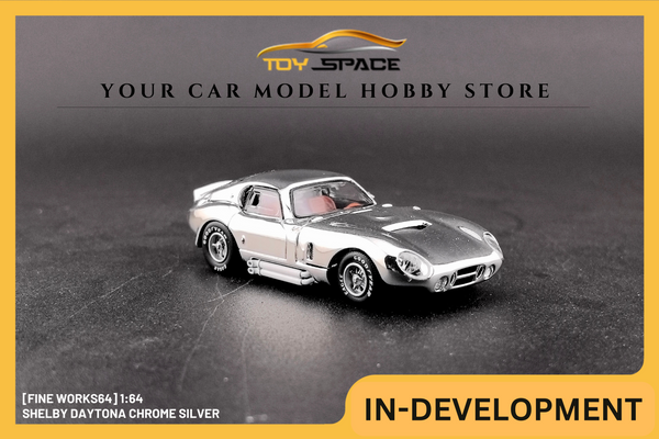 [FINE WORKS64] 1:64 Shelby Daytona Chrome Silver