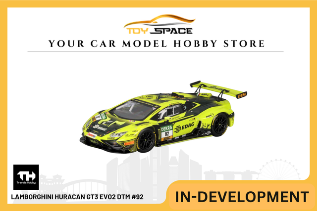 [TRENDS HOBBY] Lamborghini Huracan GT3 EVO2 DTM #92 - Toy Space Diecast Online Store Singapore