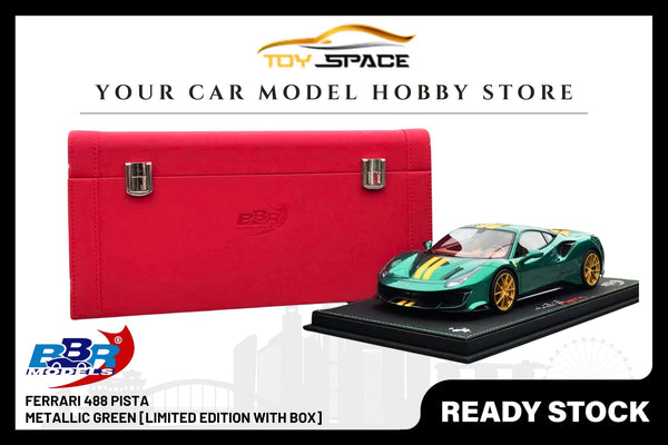 BBR Models 1/18 Ferrari 488 Pista [Limited Edition] Green Metallic with Special Box Packaging