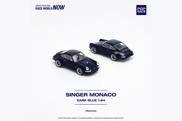 Pop Race 1/64 SINGER - MONACO - Midnight Blue