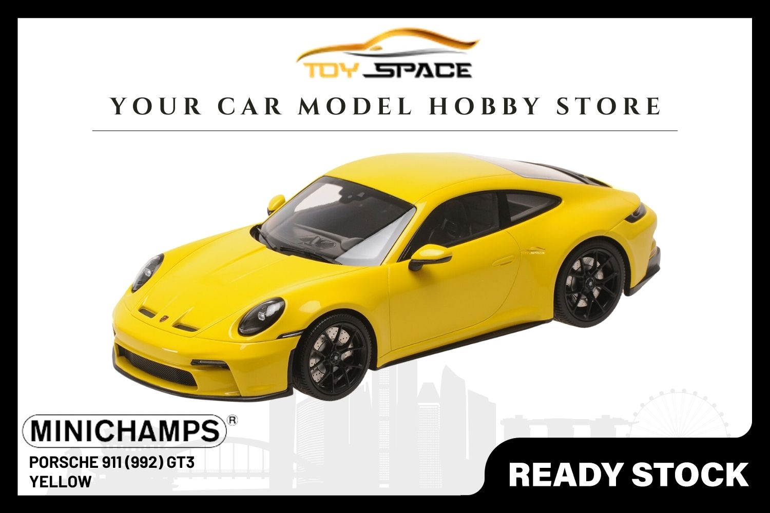 [MINICHAMPS] 1/18 Porsche 911 (992) GT3 Touring - Yellow