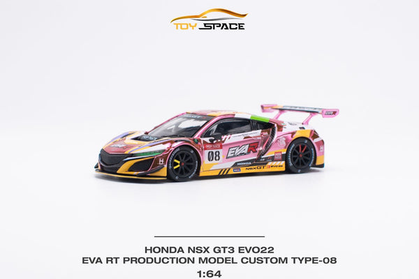 Pop Race 1/64 Honda NSX GT3 EVO22 EVA RT Production Model Custom Type-08