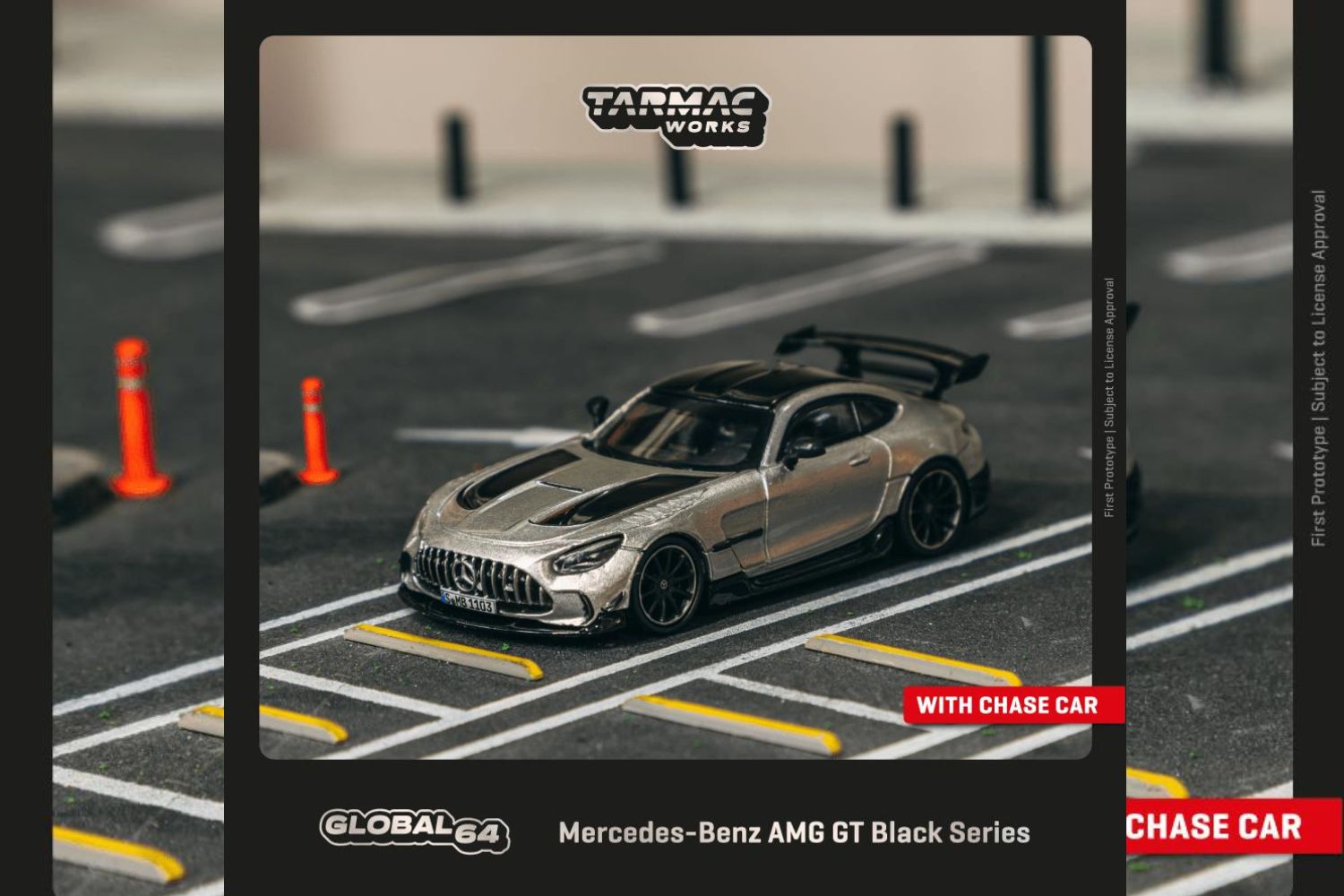 [TARMAC WORKS] 1/64 Mercedes-Benz AMG GT Black Series Silver Metallic