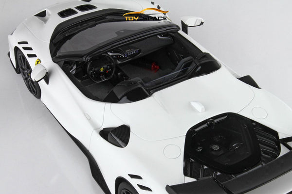 [BBR MODELS] 1/18 Ferrari SF90 XX Spider Bianco Cervino with White Brakes