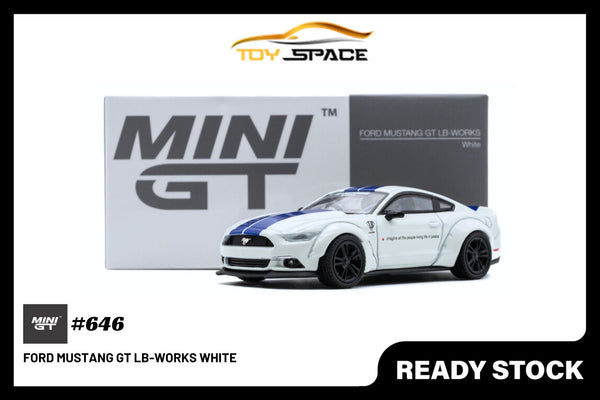 Mini GT Ford Mustang GT LB-Works White (RHD)