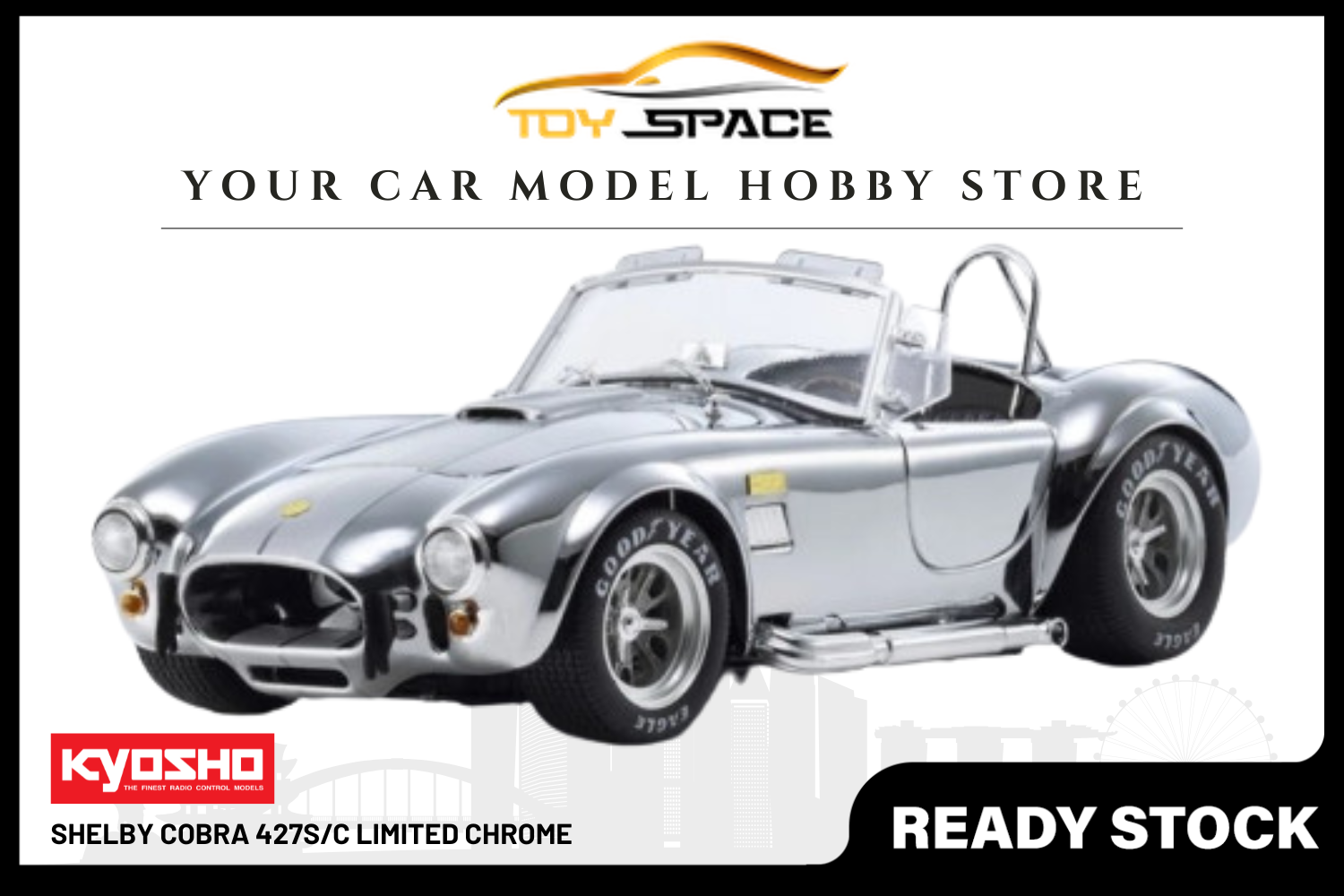 [KYOSHO] 1:18 Shelby Cobra 427S/C Limited Chrome