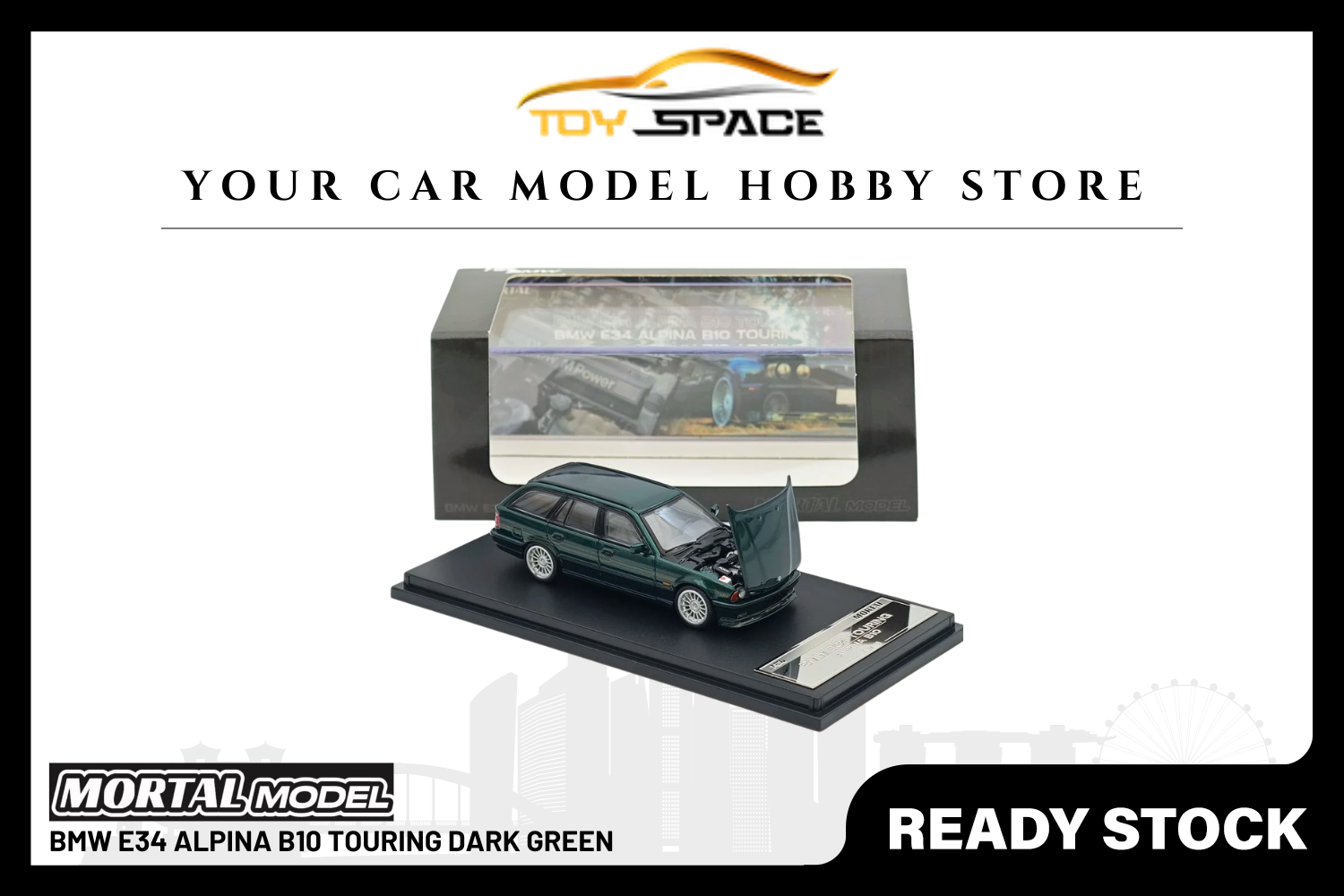 [MORTAL] 1:64 BMW E34 Alpina B10 Touring Dark Green