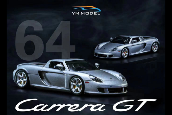 YM Model 1/64 Porsche Carrera GT Silver