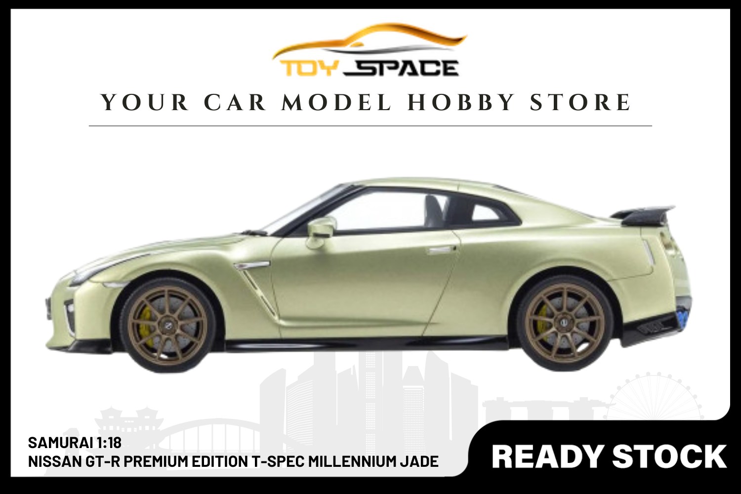 [SAMURAI] 1:18 Nissan GT-R Premium Edition T-Spec Millennium Jade