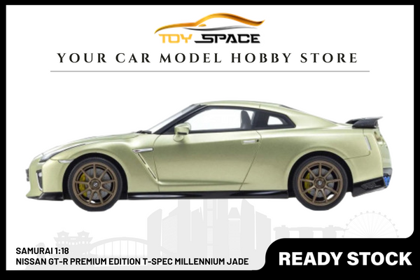 [SAMURAI] 1:18 Nissan GT-R Premium Edition T-Spec Millennium Jade