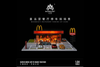 [MOREART] 1/64 McDonald's Restaurant Parking Diorama With Figurine Set