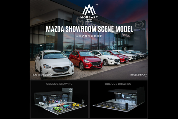 [MOREART] 1/64 Mazda Showroom Scene Model