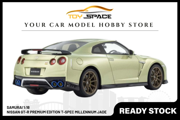 [SAMURAI] 1:18 Nissan GT-R Premium Edition T-Spec Millennium Jade
