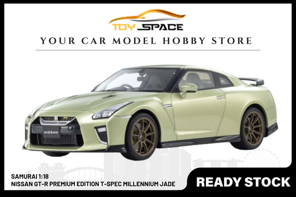 [SAMURAI] 1:18 Nissan GT-R Premium Edition T-Spec Millennium Jade