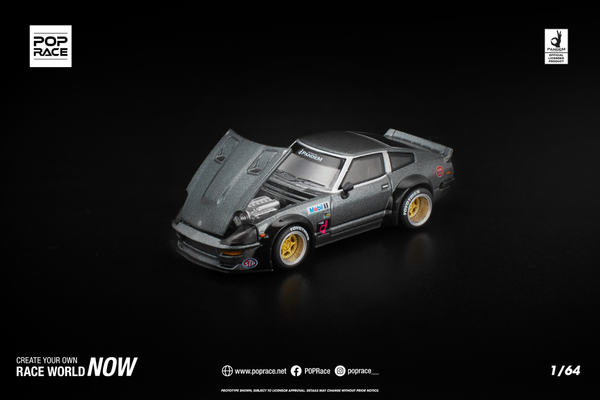 [POP RACE] 1:64 Pandem 280ZX Gun Metal