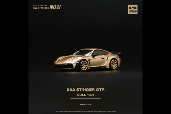 PopRace 1/64 Stinger 992 Gold